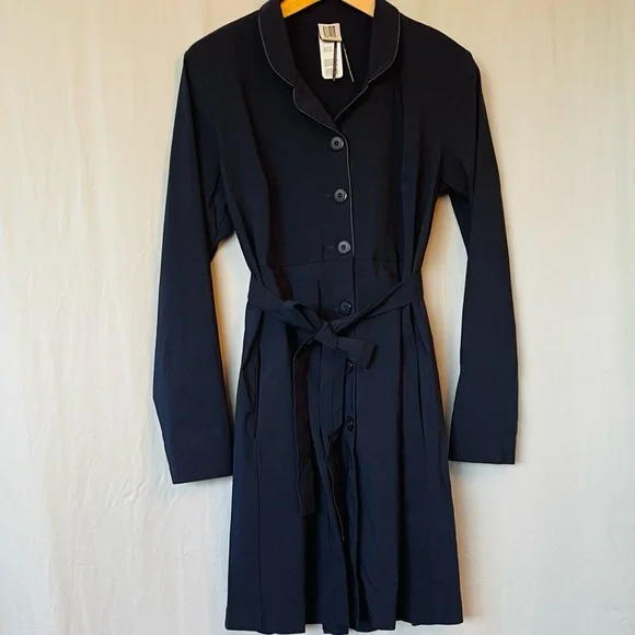 LUNN by Lilith Dresses Lunn By Lilith Navy Blue Coat Dress